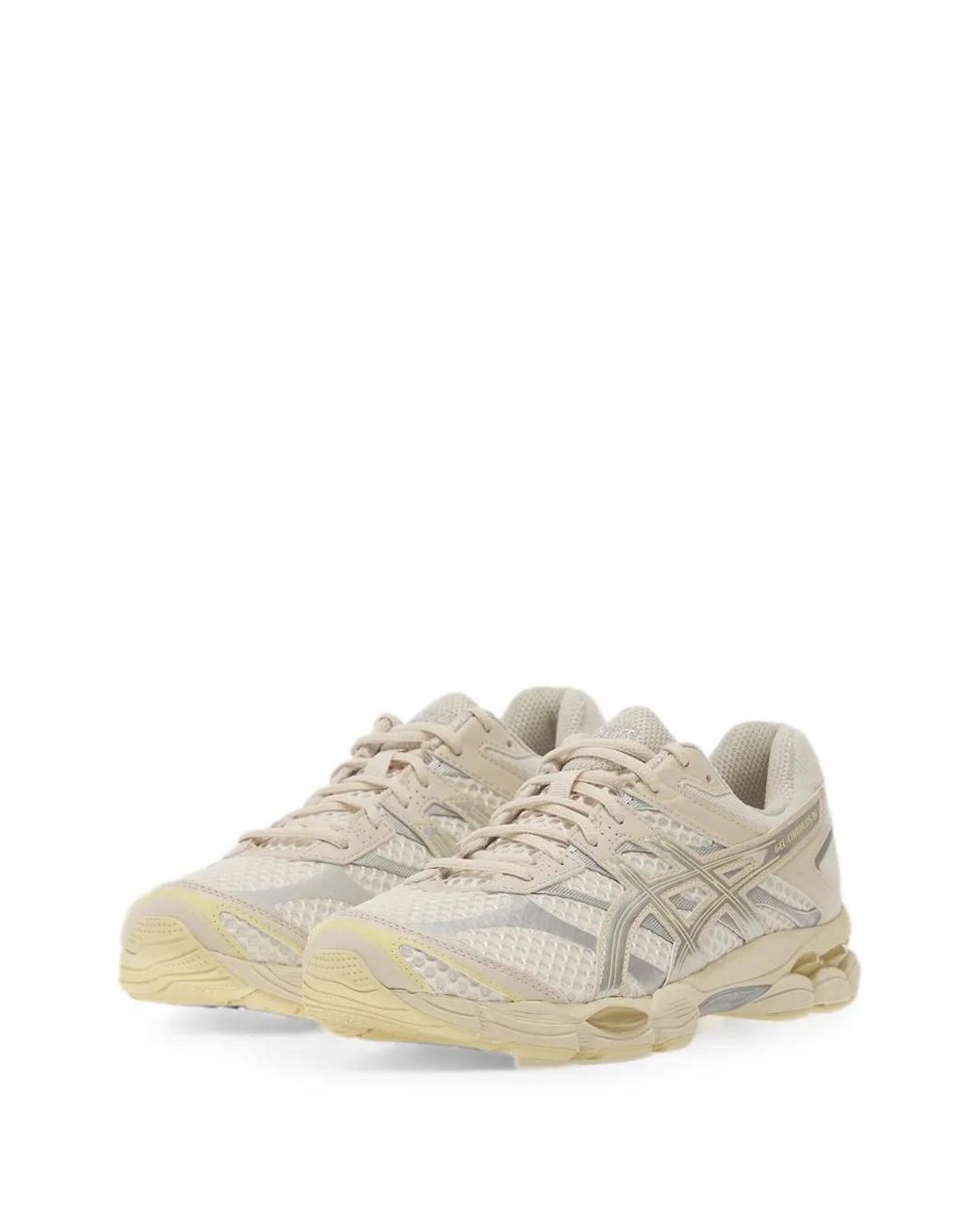 Asics White Synthetic Leather Sneakers