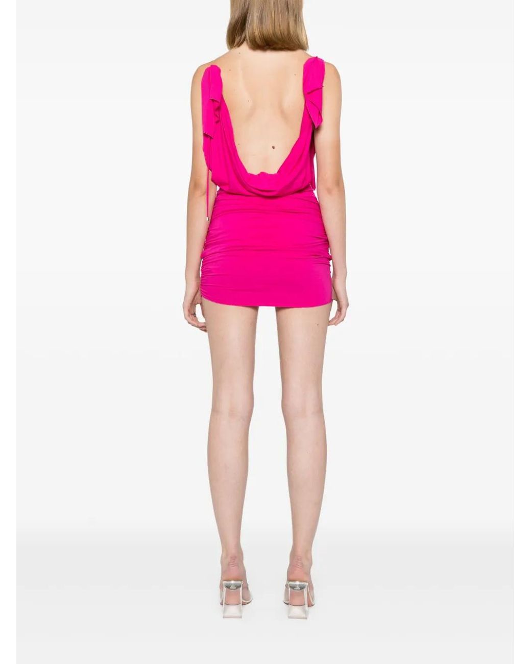 The Attico Pink Fuchsia Mini Dress