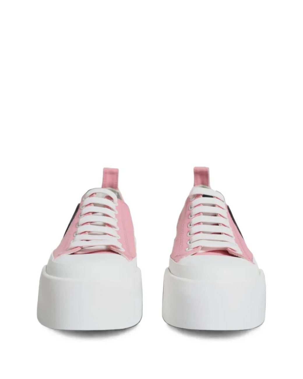 Dolce & Gabbana Pink Logo-Patch Platform Sneakers