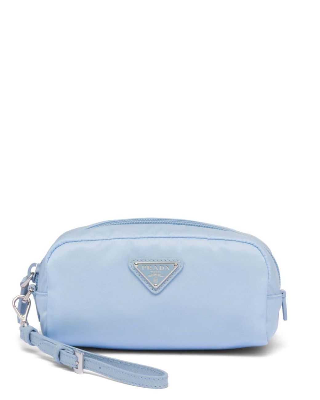 Prada Re-Nylon Zip-Up Pouch in Blue | Lyst