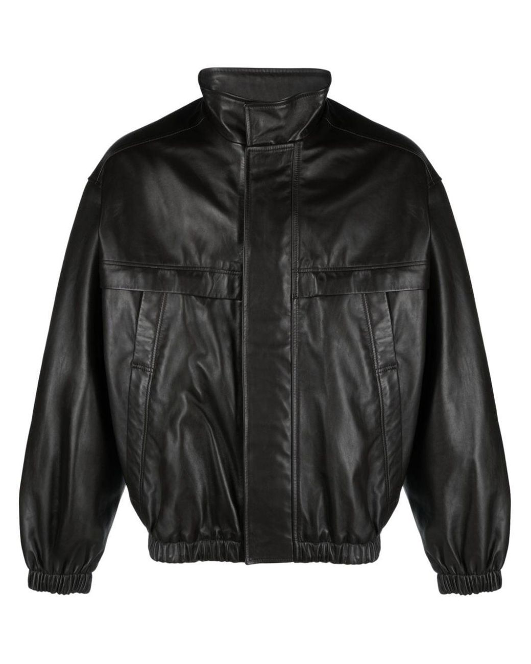 Lemaire Boxy-fit Leather Blouson in Black for Men | Lyst Lemaire Boxy-fit Leather Blouson in Black for Men | Lyst