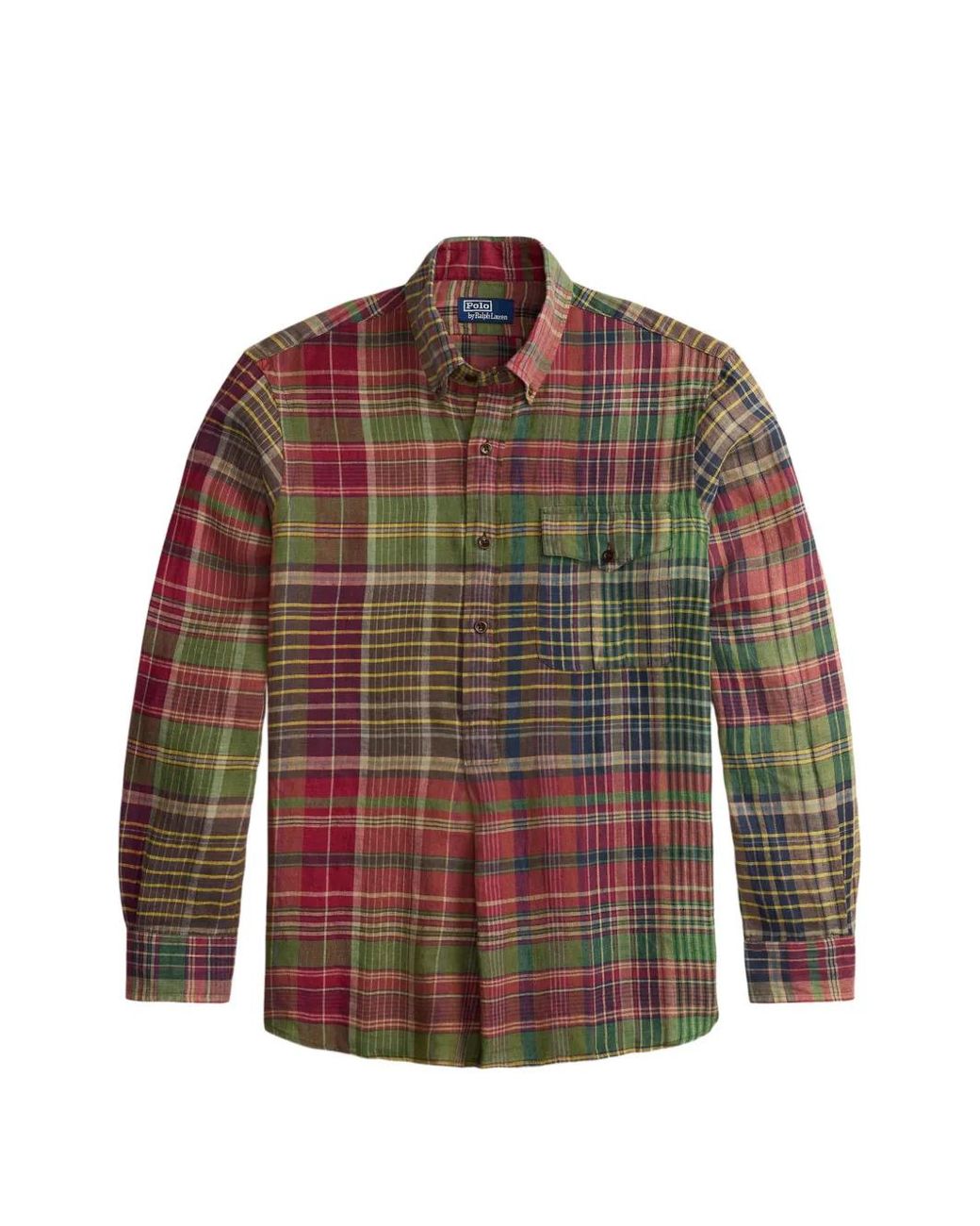 Polo Ralph Lauren Red Plaid Pocket Shirt for men