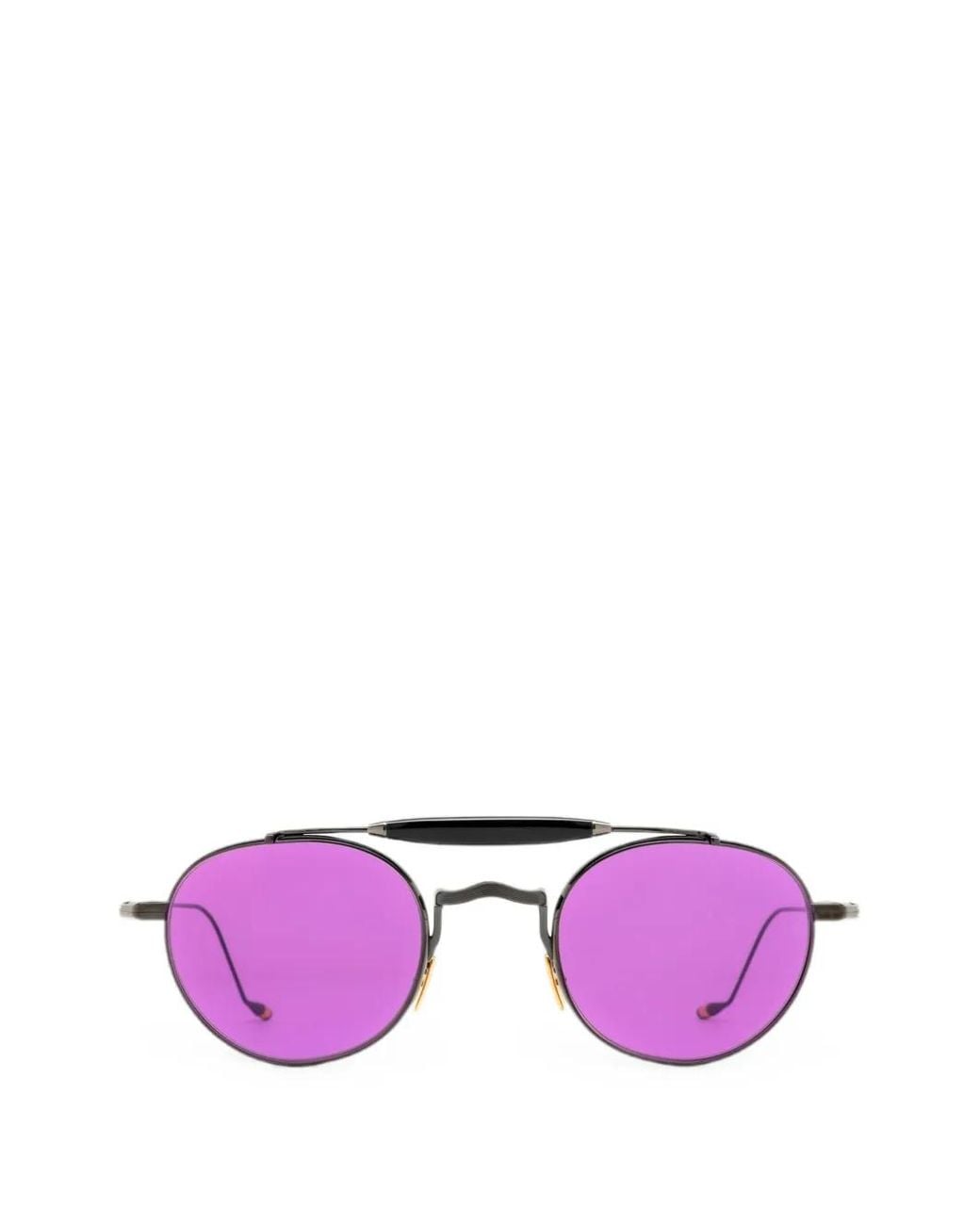 Jacques Marie Mage Purple Lunettes De Soleil Dasan À Monture Ronde