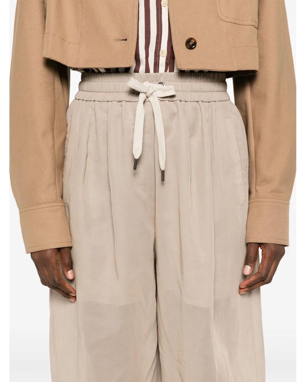 Brunello Cucinelli Natural Pants