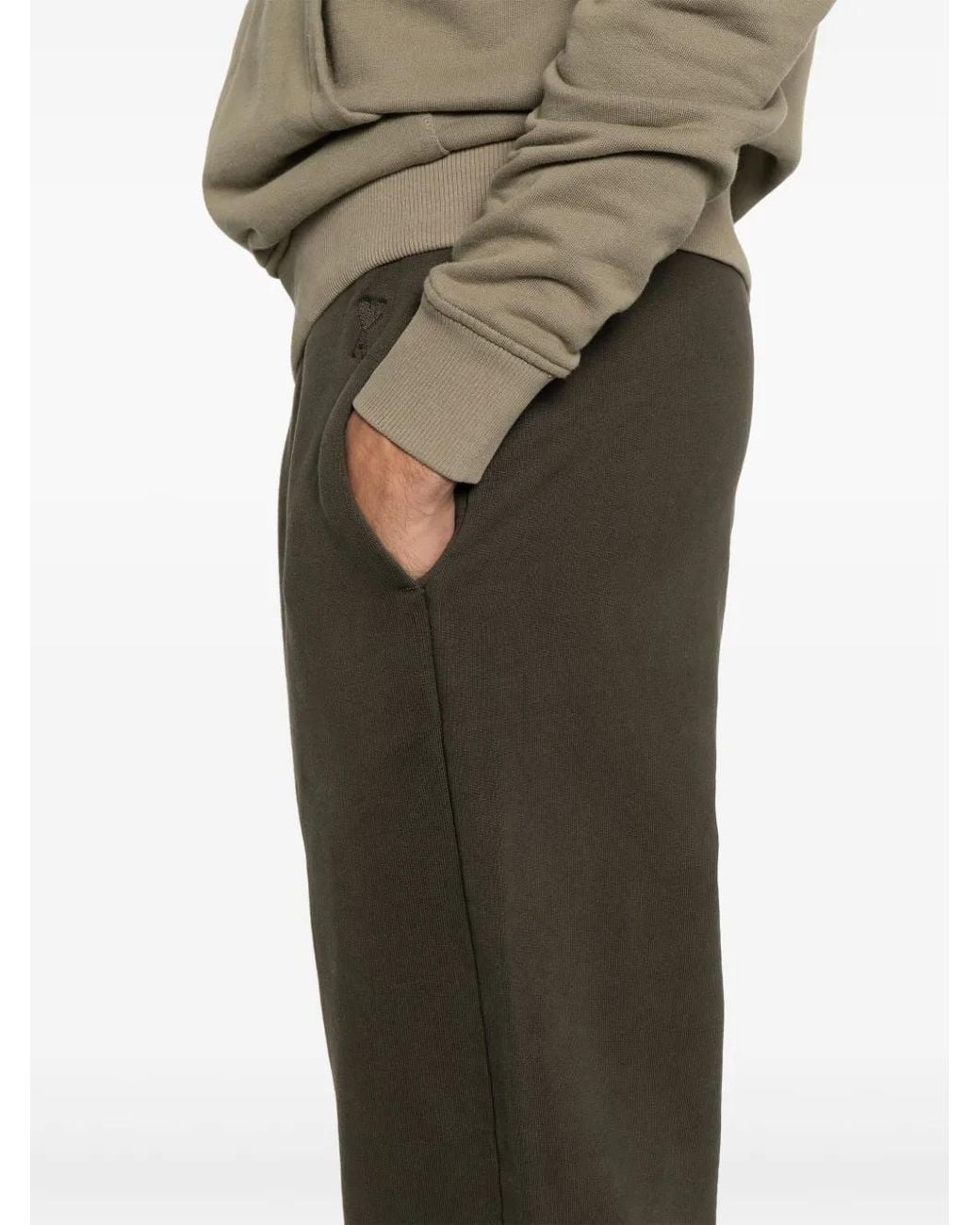 AMI Trainingsbroek Met Logo in het Gray
