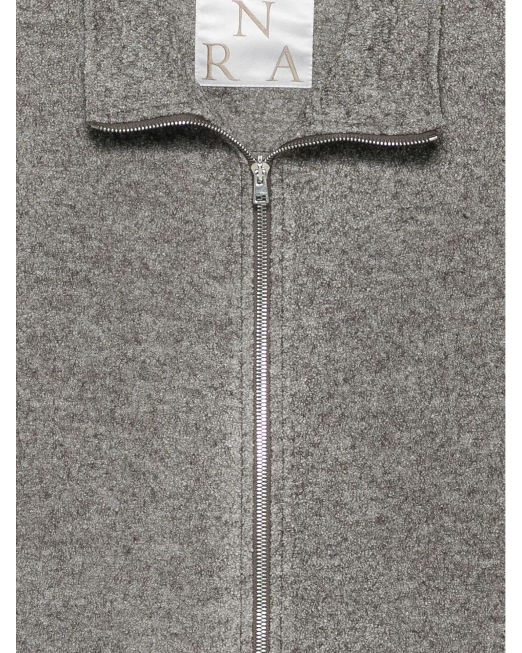 RANRA Gray Zip Panelled Sweater for men