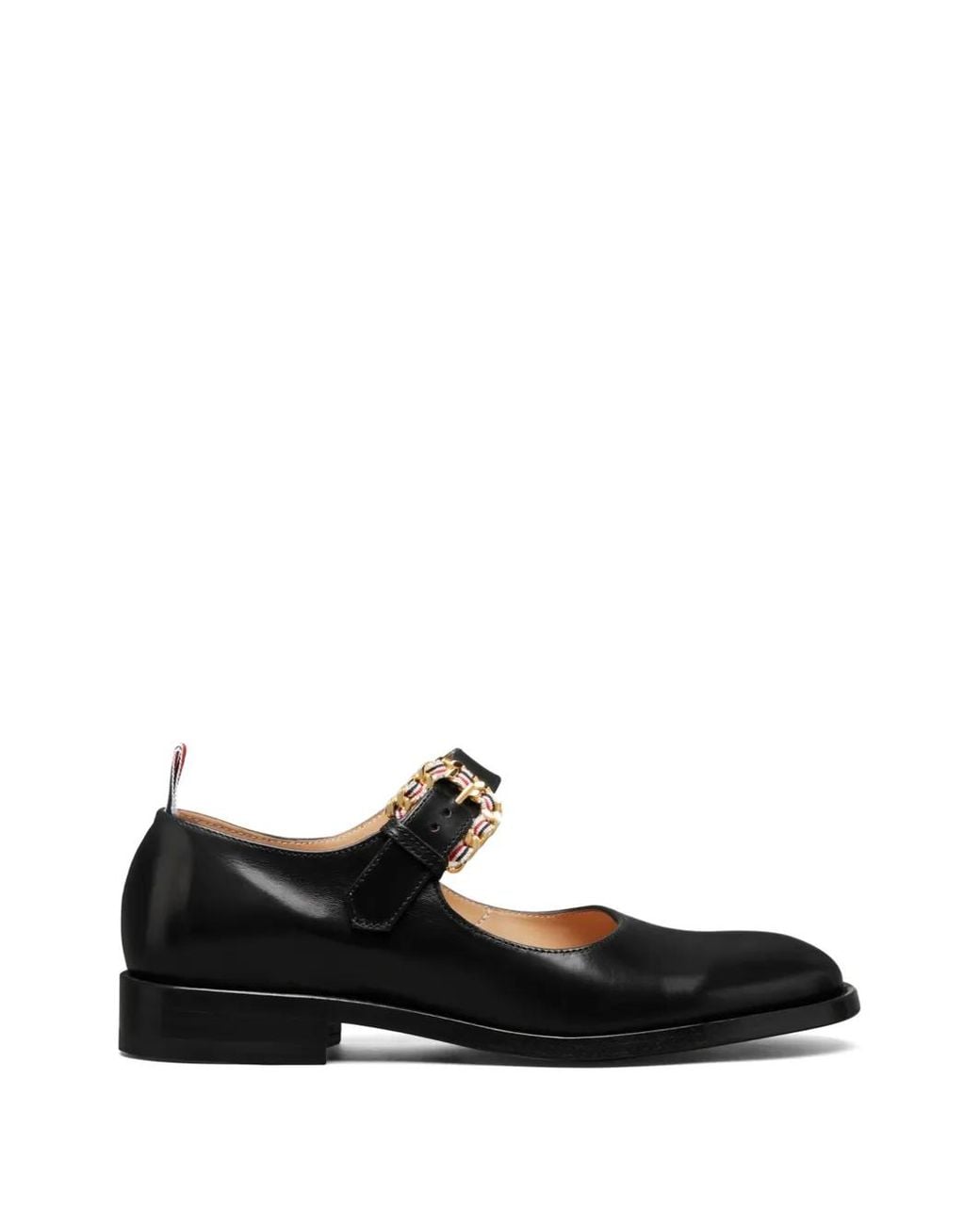 Thom Browne Black Buckle-Fastening Thom John Loafers