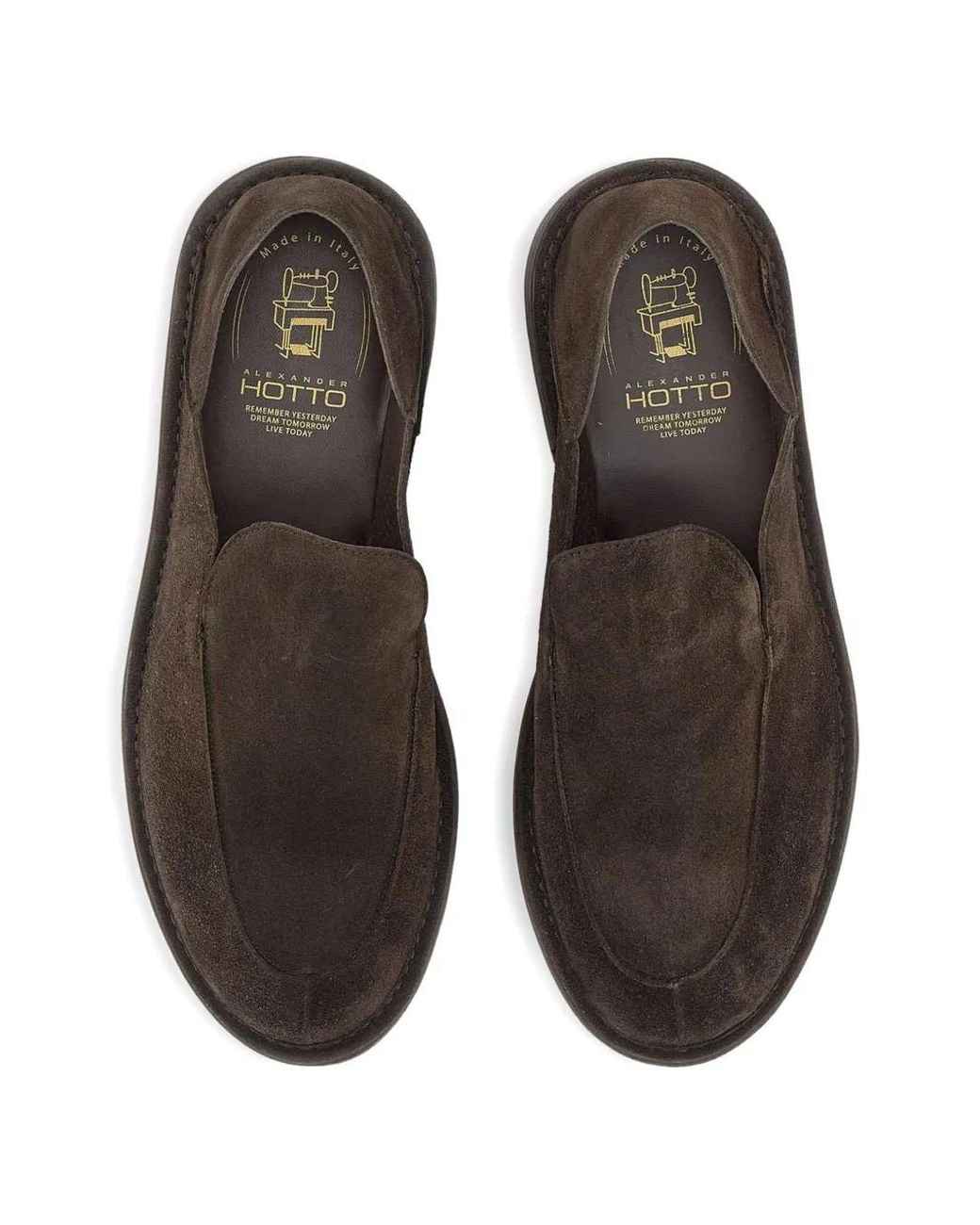 Alexander Hotto Brown Heel Loafers for men