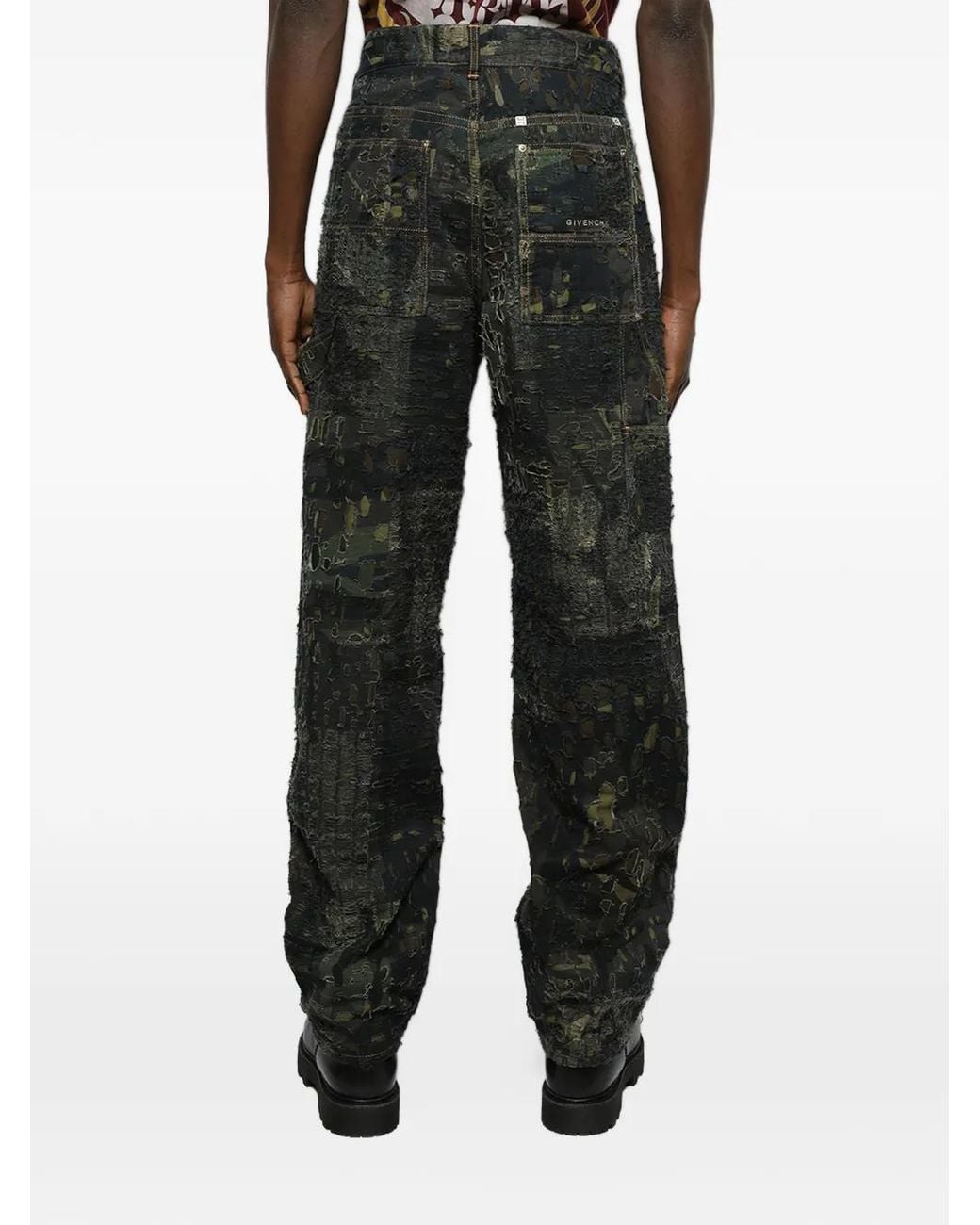 Givenchy Black Carpenter Ripped Jeans for men