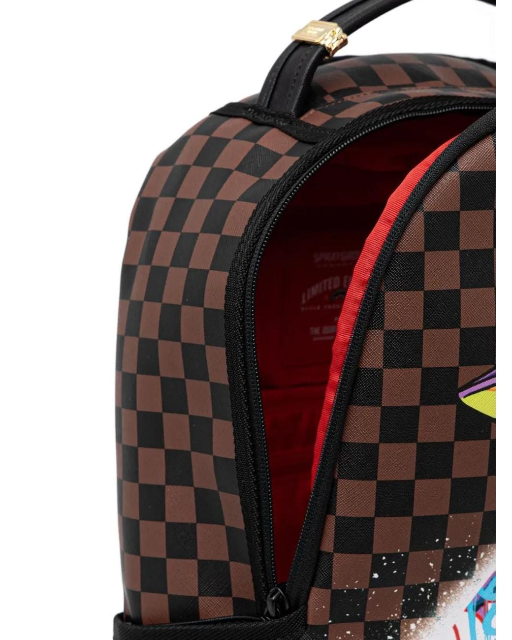 Mochila a cuadros Sprayground de color Blue