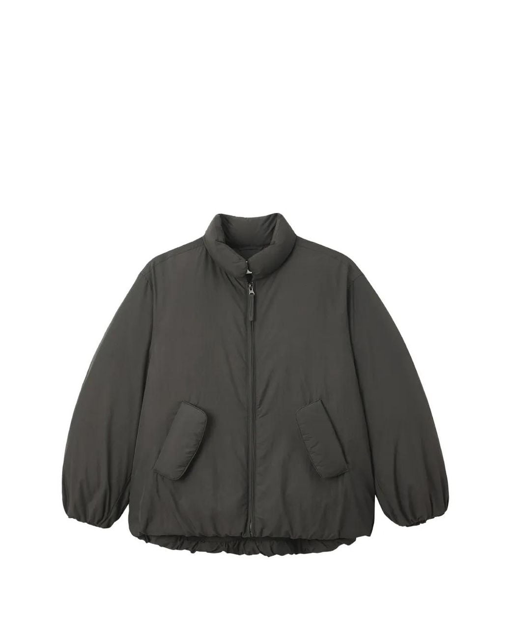 Low Classic Black Padded High-Neck Jacket