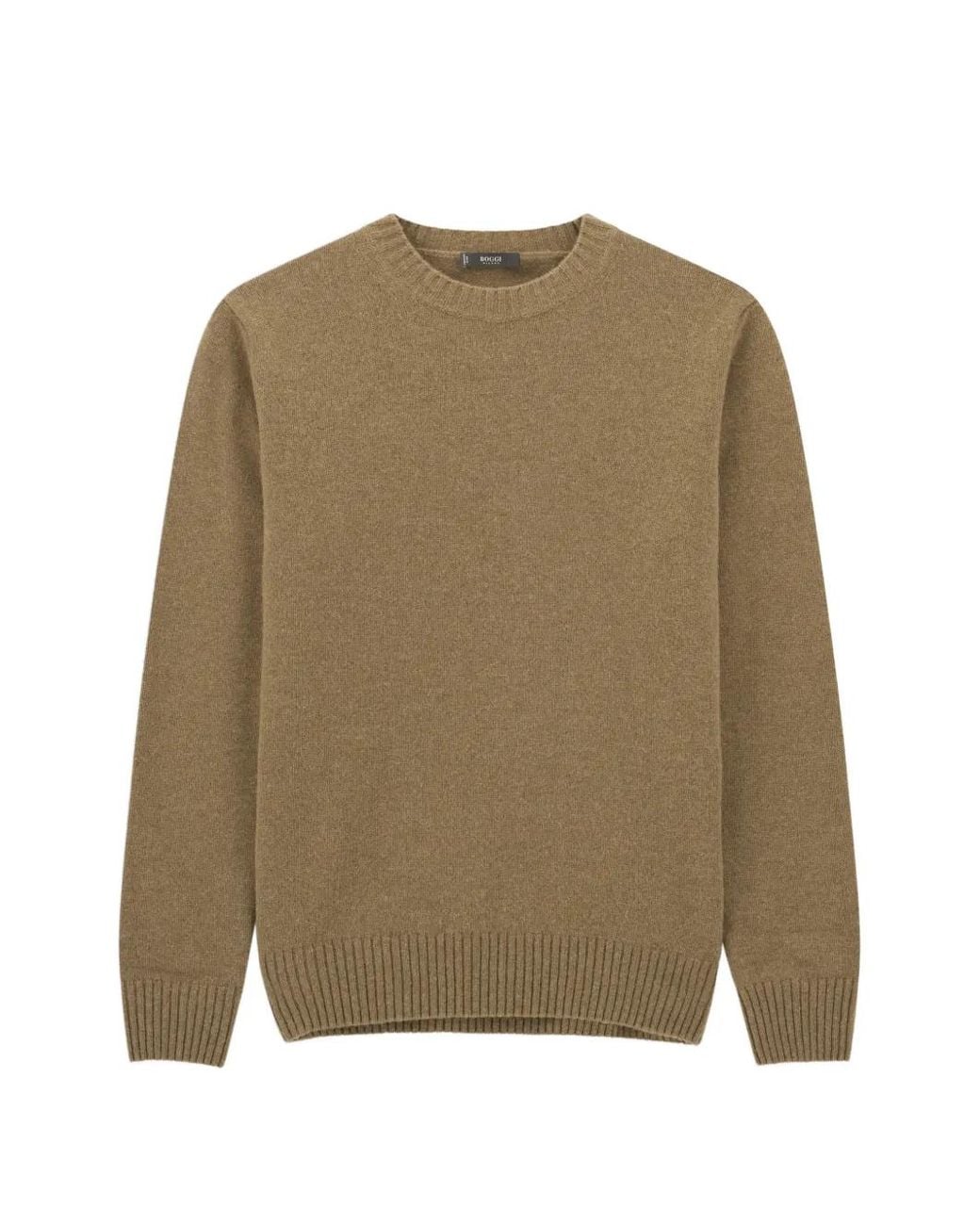 Boggi Natural Crew Neck Jumper for men