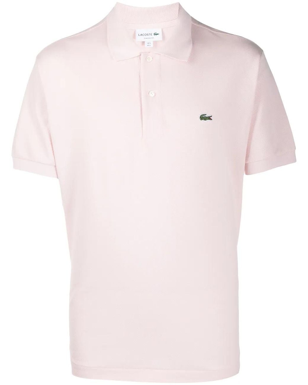 Lacoste Logo Polo Pink In Cotton for men