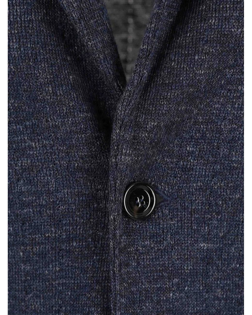 Lardini Blue Patch-Pocket Blazer for men