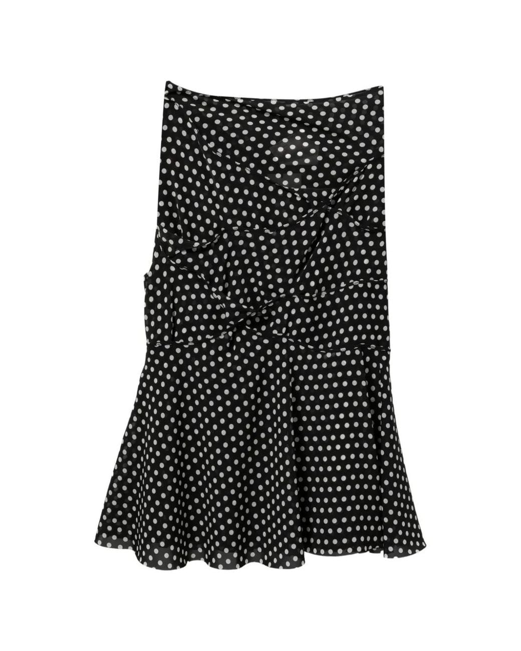Junya Watanabe Black Polka Dot Skirt