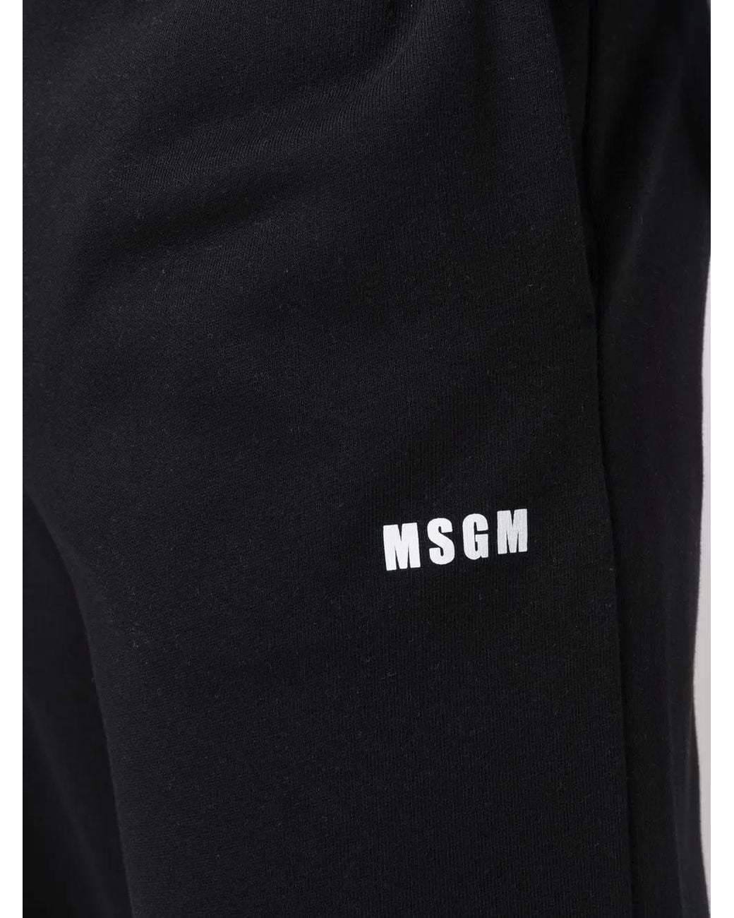 MSGM Jogginghose Mit Logo-Print in Black für Herren