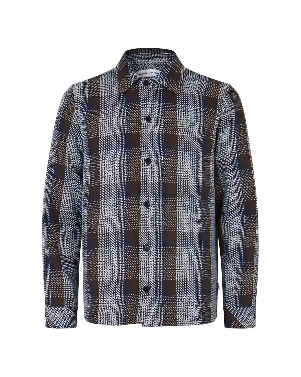 Samsøe & Samsøe Blue Sataka Check Shirt Jacket for men