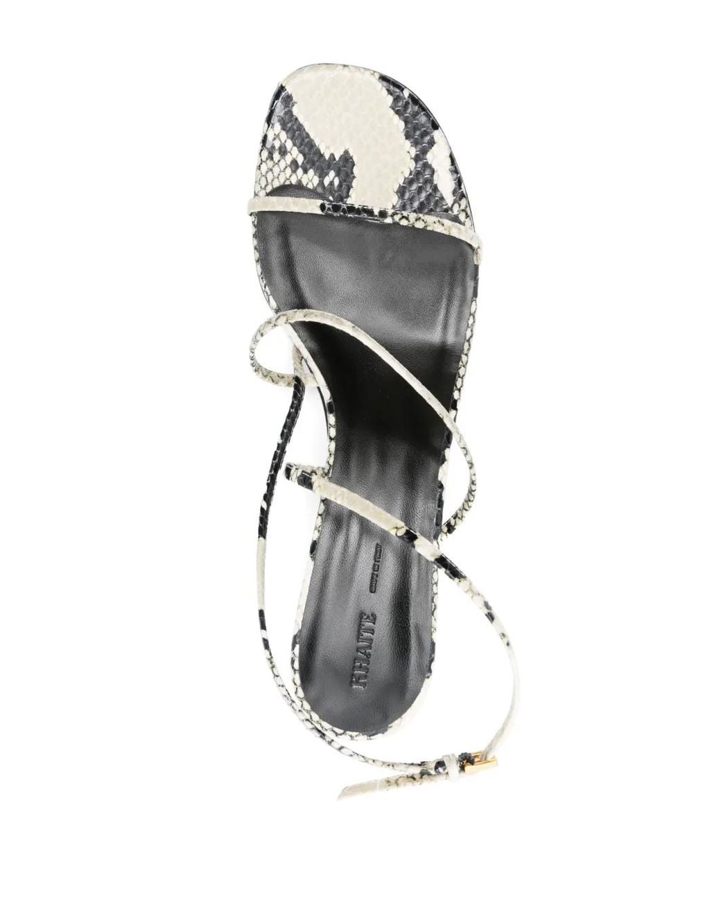 Khaite White "Loop" Kitten Heel Sandals T. 035