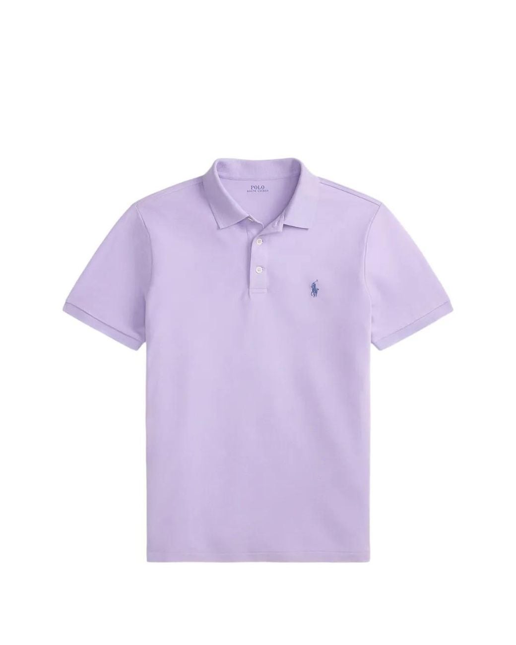 Polo Ralph Lauren Purple Mesh Polo Shirt for men