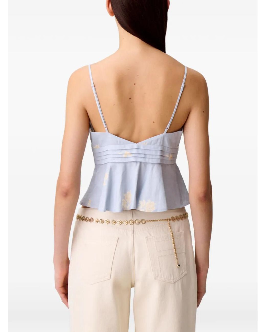 Claudie Pierlot White Floral-Print Top