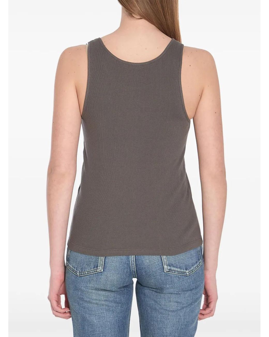 Saint Laurent Blue Cassandre Tank Top