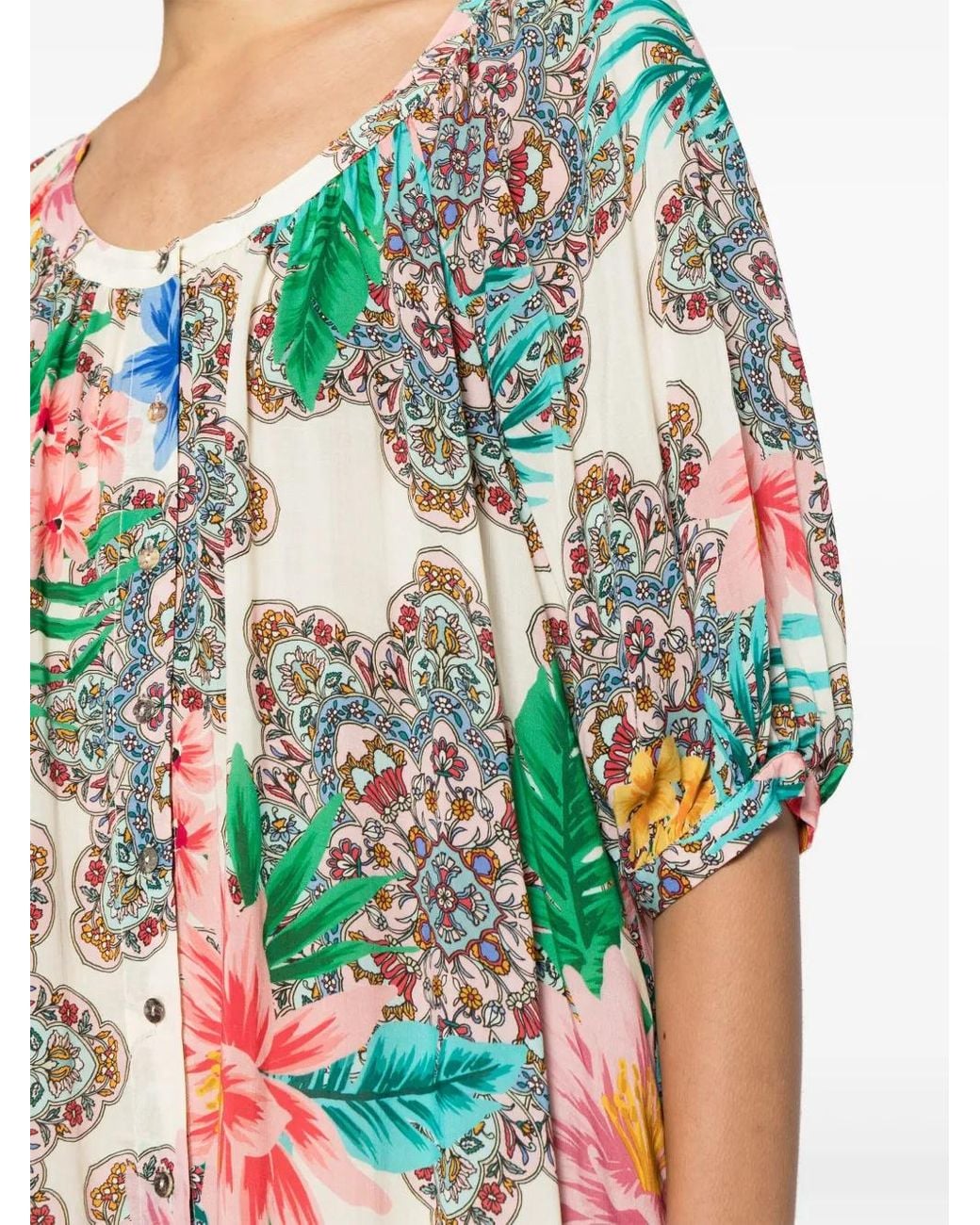 Johnny Was Natural Bryony Mini Dress