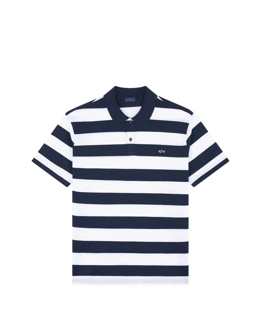 Paul & Shark Blue Striped Cotton Polo Shirt for men