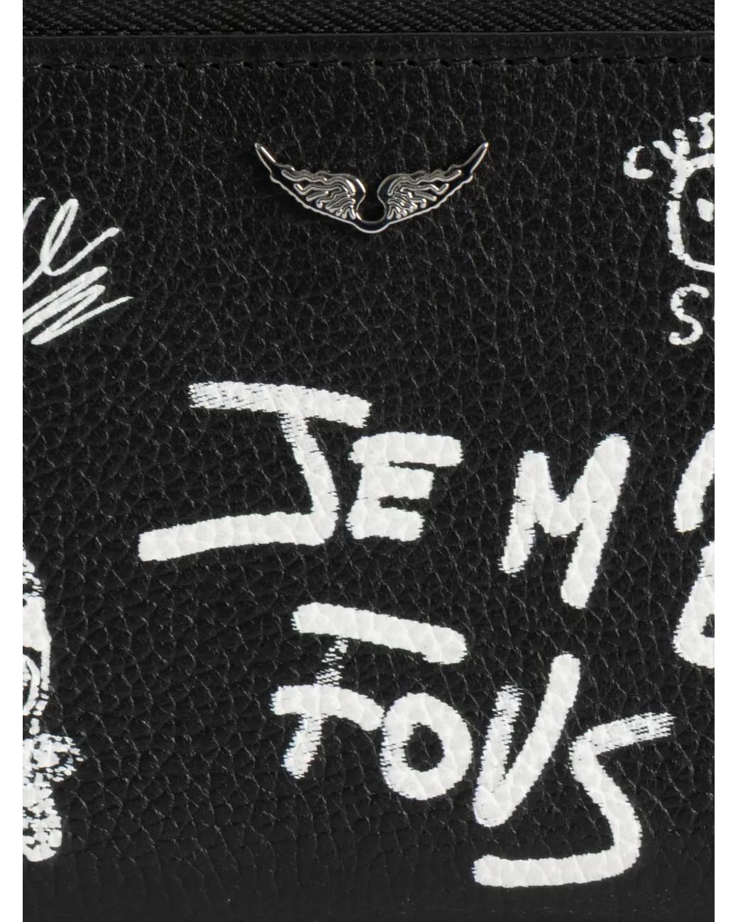 Zadig & Voltaire Black Mini Zv Arty Tag