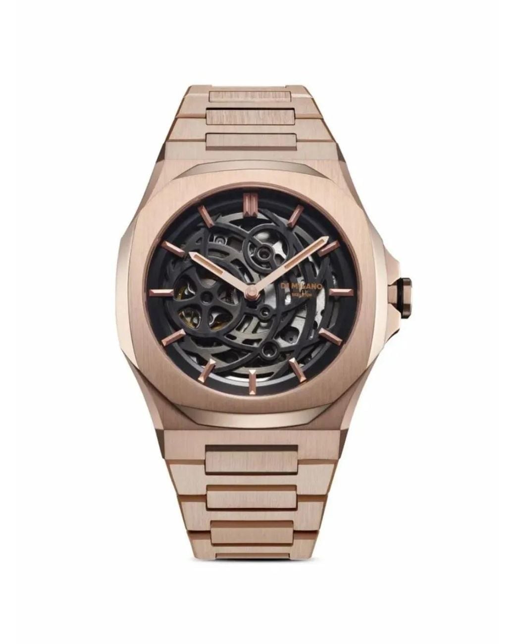 D1 Milano Black Skeleton Bracelet 41.5Mm for men
