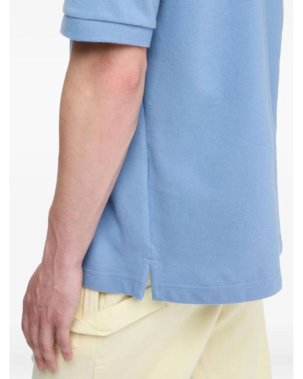 J.W. Anderson Blue Jw Anderson Short-Sleeve Polo Shirt With Logo for men