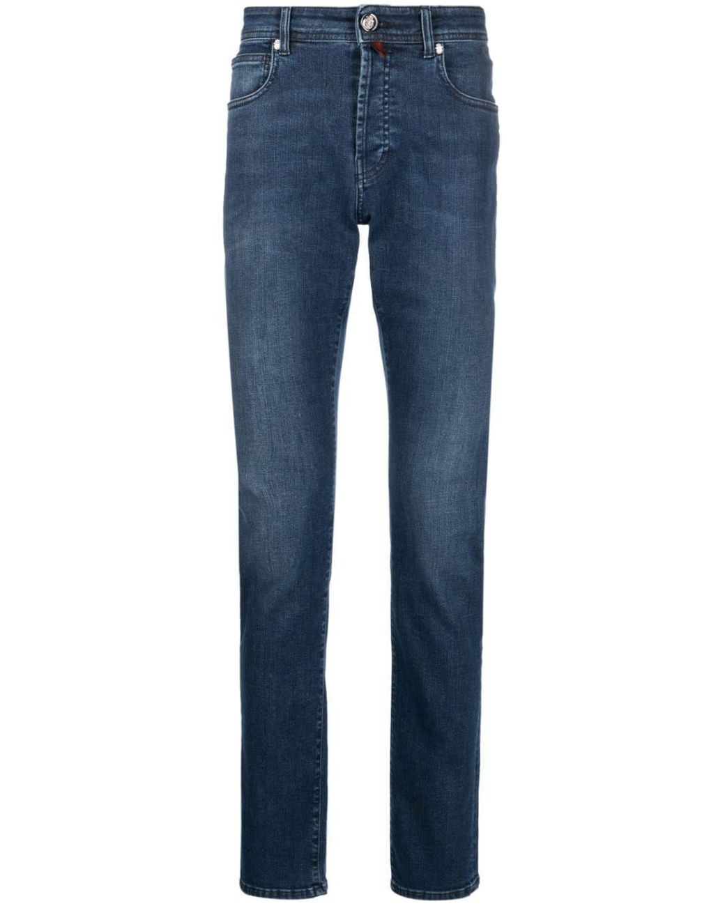 Billionaire Super Straight Washed Jeans in Blue for Men | Lyst