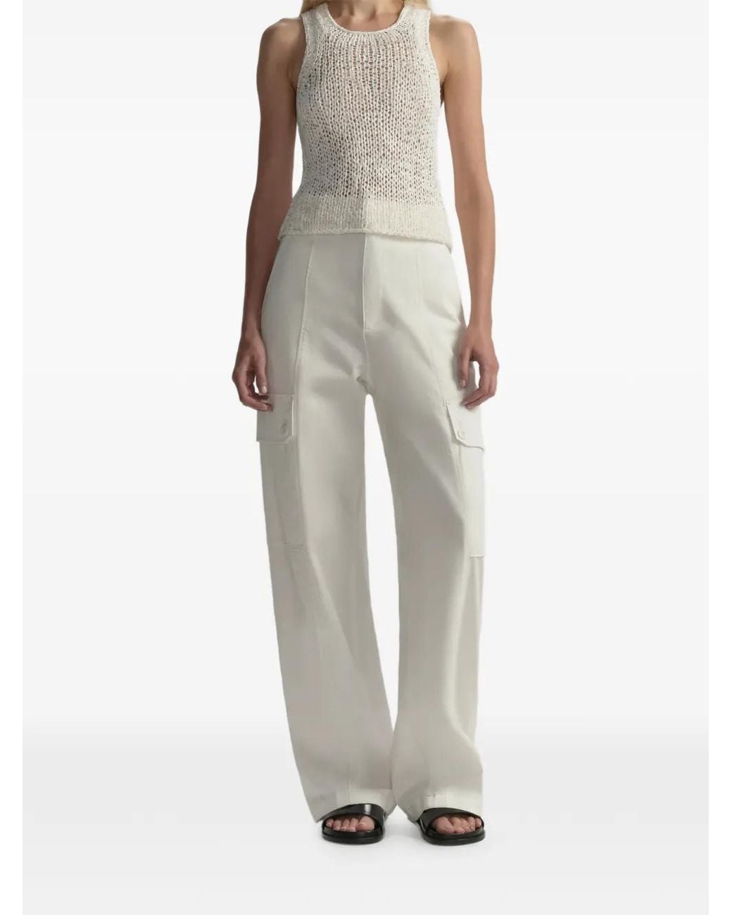 A.L.C. White Carter Cargo Pants