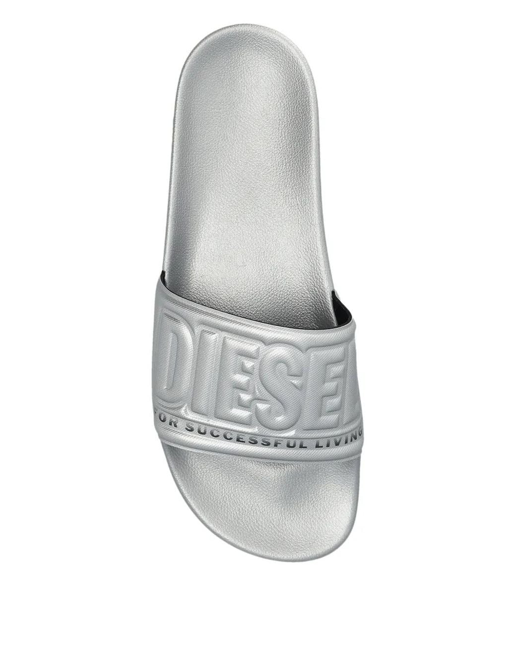 DIESEL Mayemi Pantoletten in White für Herren