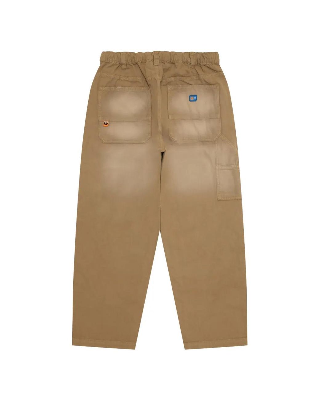 Aape By A Bathing Ape White Logo-Patch Trousers for men