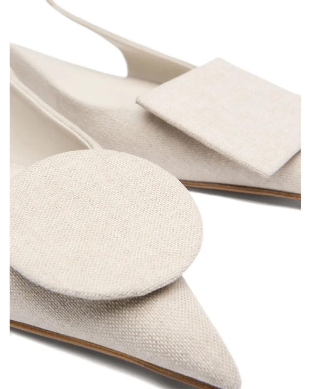 Jacquemus White The Duelo Flat Pumps