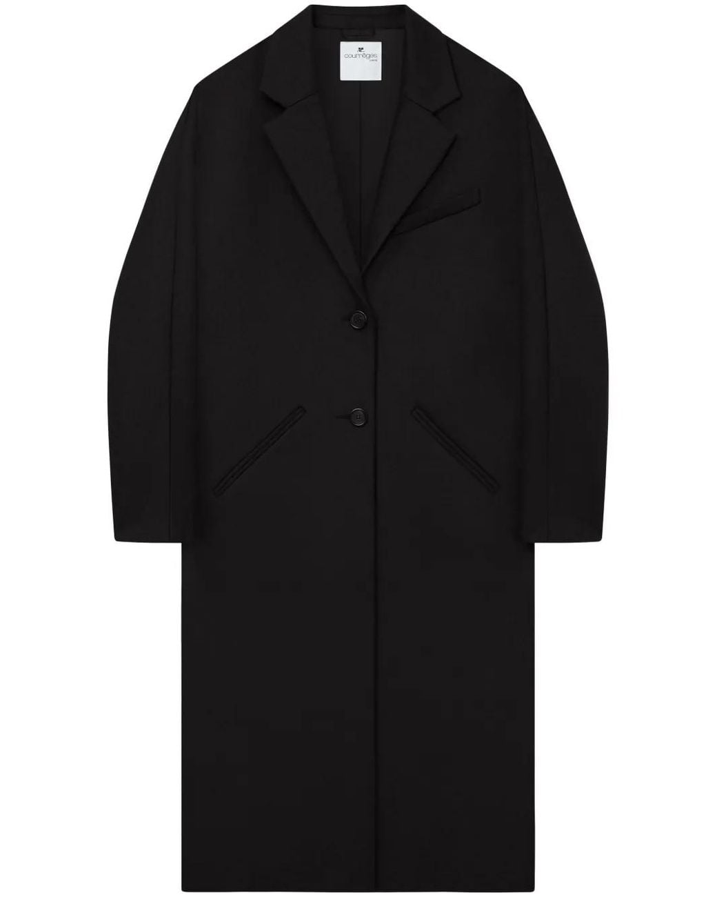 Courreges Jas Met Logopatch in het Black