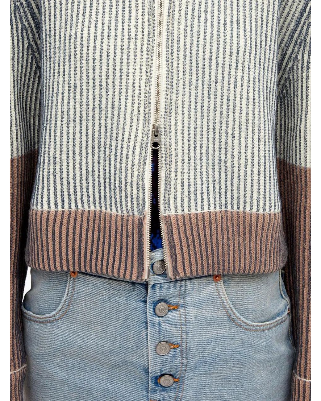 MM6 by Maison Margiela Natural Turtleneck Sweater