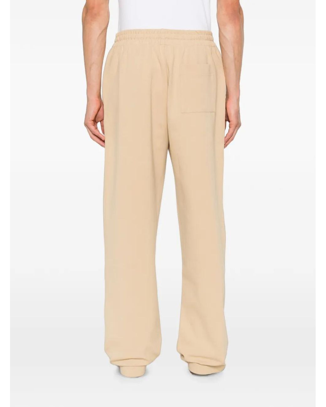 Casablanca Natural Embroidered-Logo Drawstring Track Pants for men