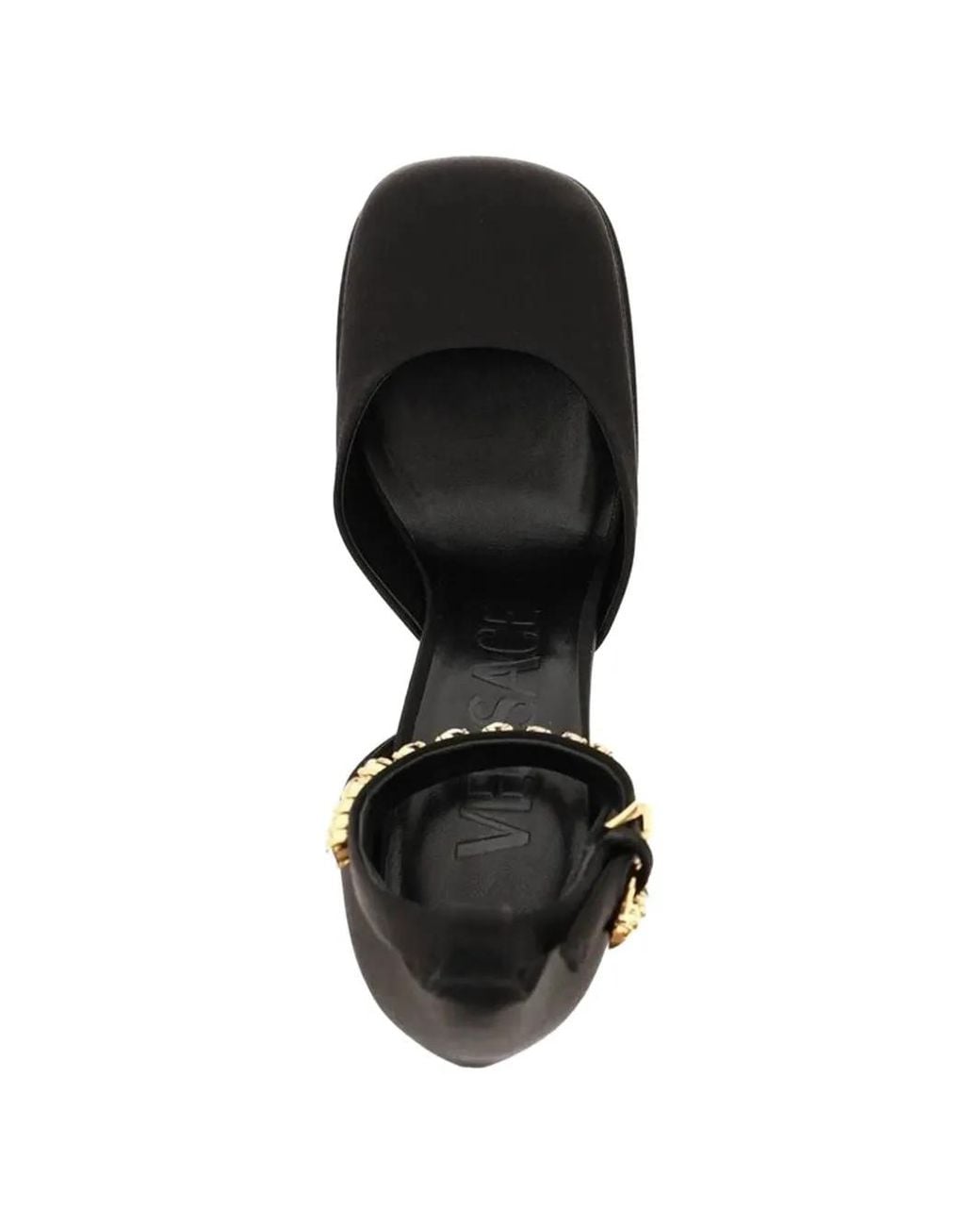 Versace Black Medusa Aevitas Platform Pumps