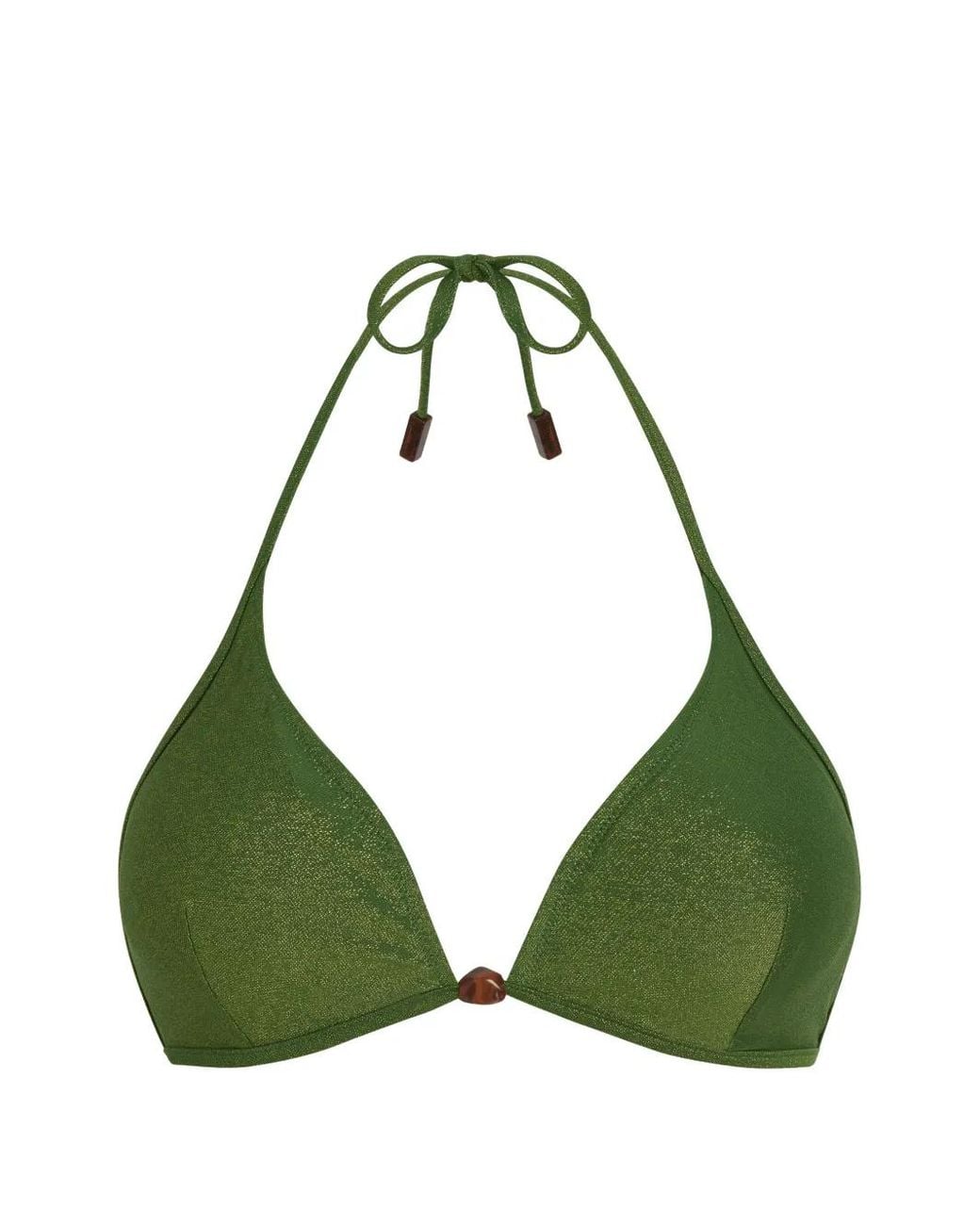 Vilebrequin Green Iridescent Triangle Bikini Top
