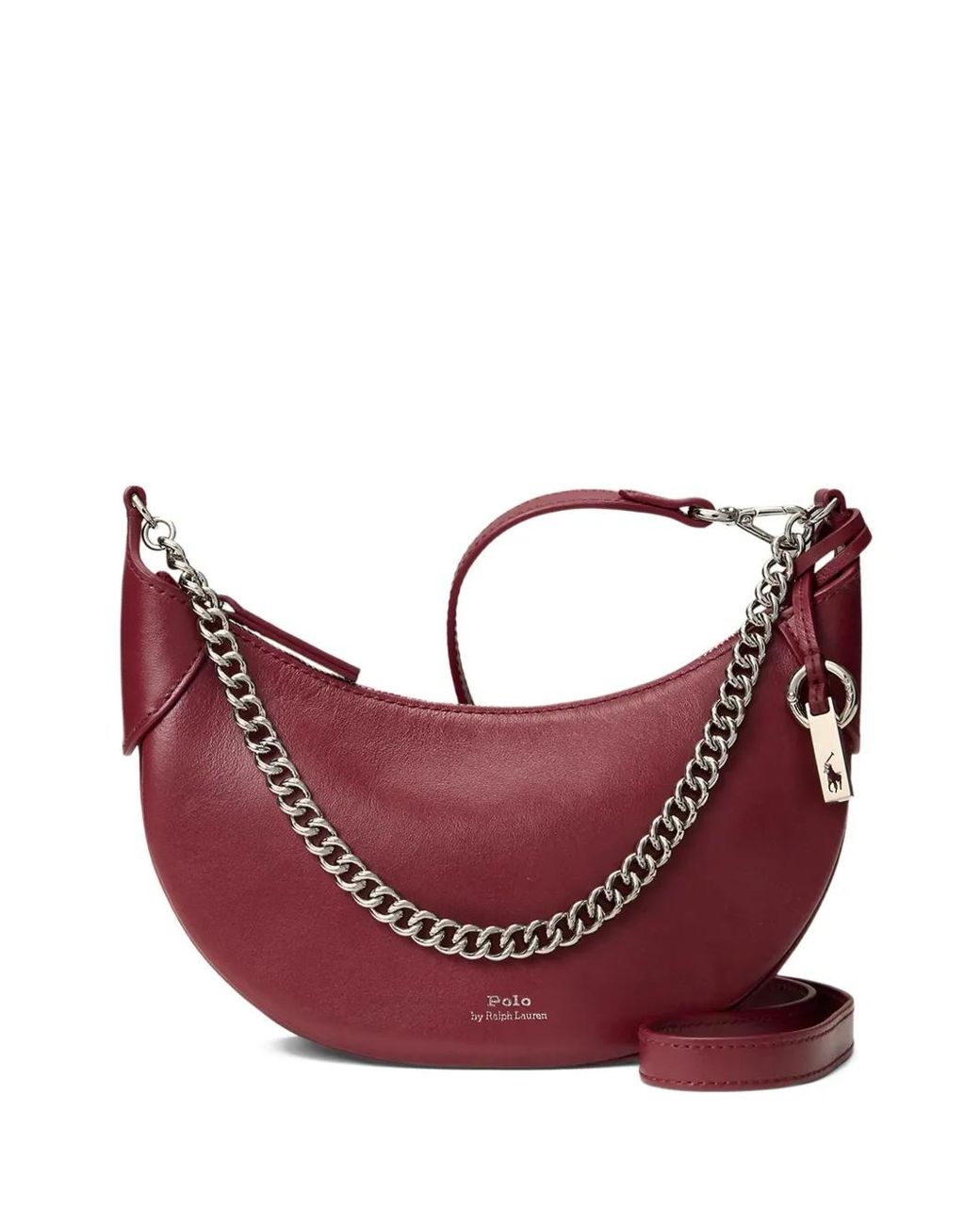 Polo Ralph Lauren Red Mini Polo Id Chain Shoulder Bag