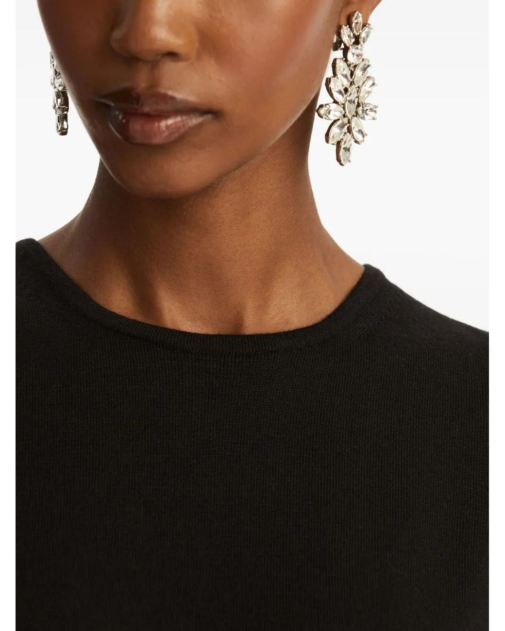 Oscar de la Renta Black Sleeveless Top