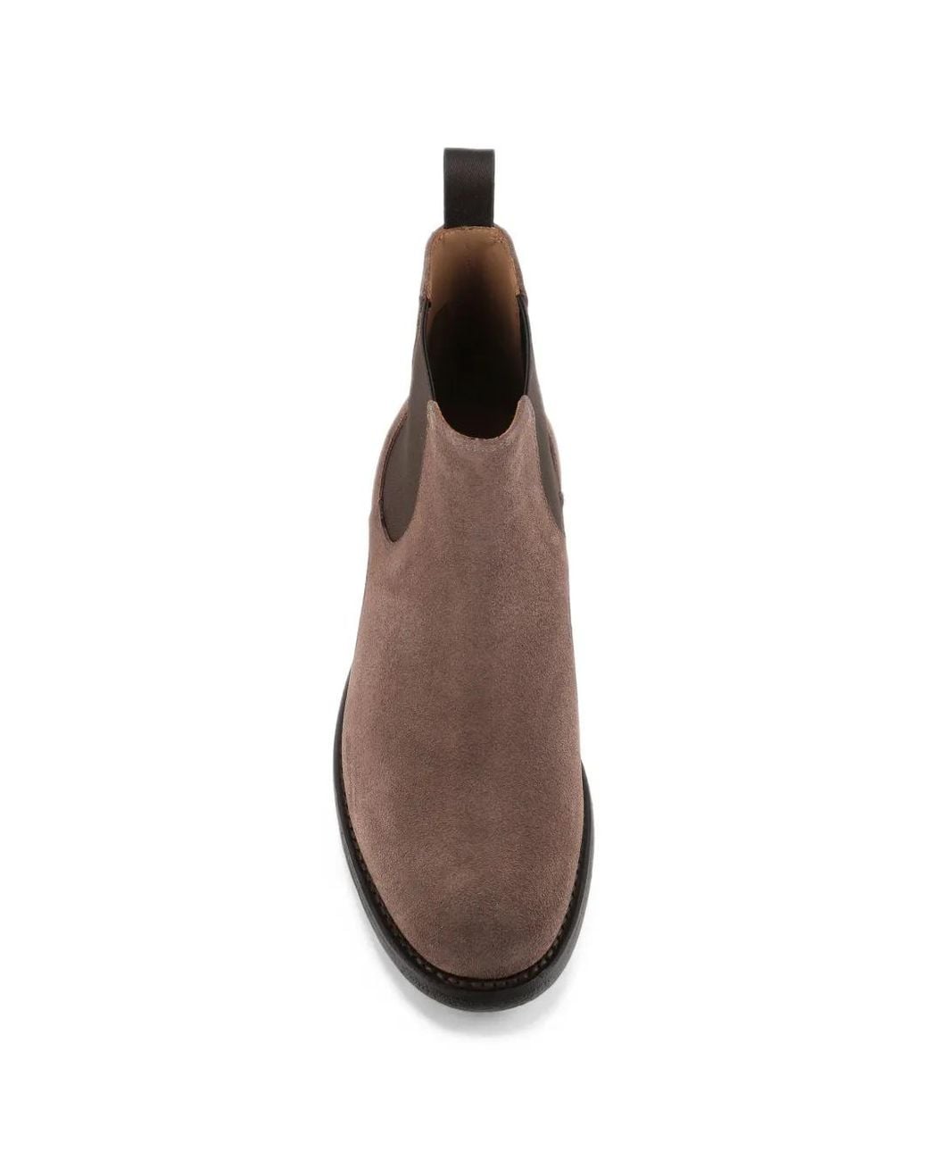 Green George Brown Suede Chelsea Boots for men