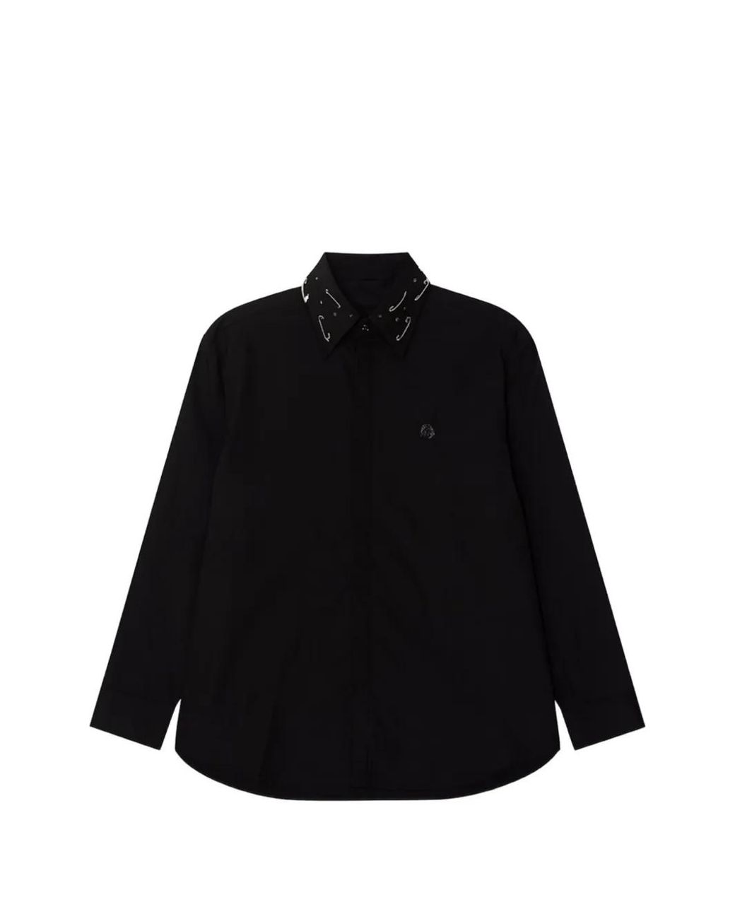 John Richmond Black Safety-Pin Shirt for men