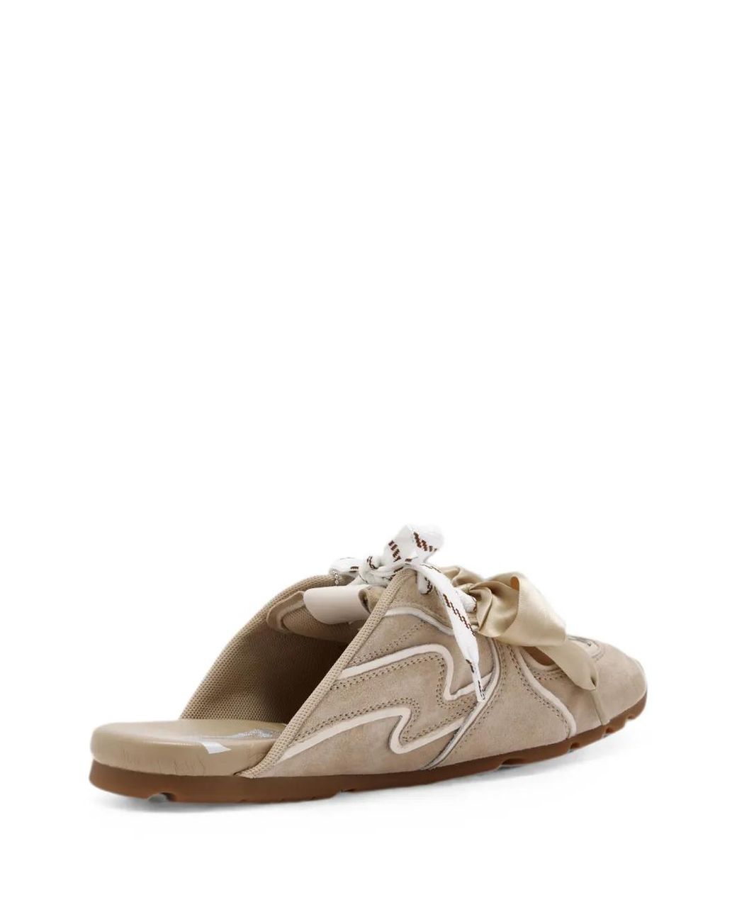 Naked Wolfe White Bow-Detail Lace-Up Loafers