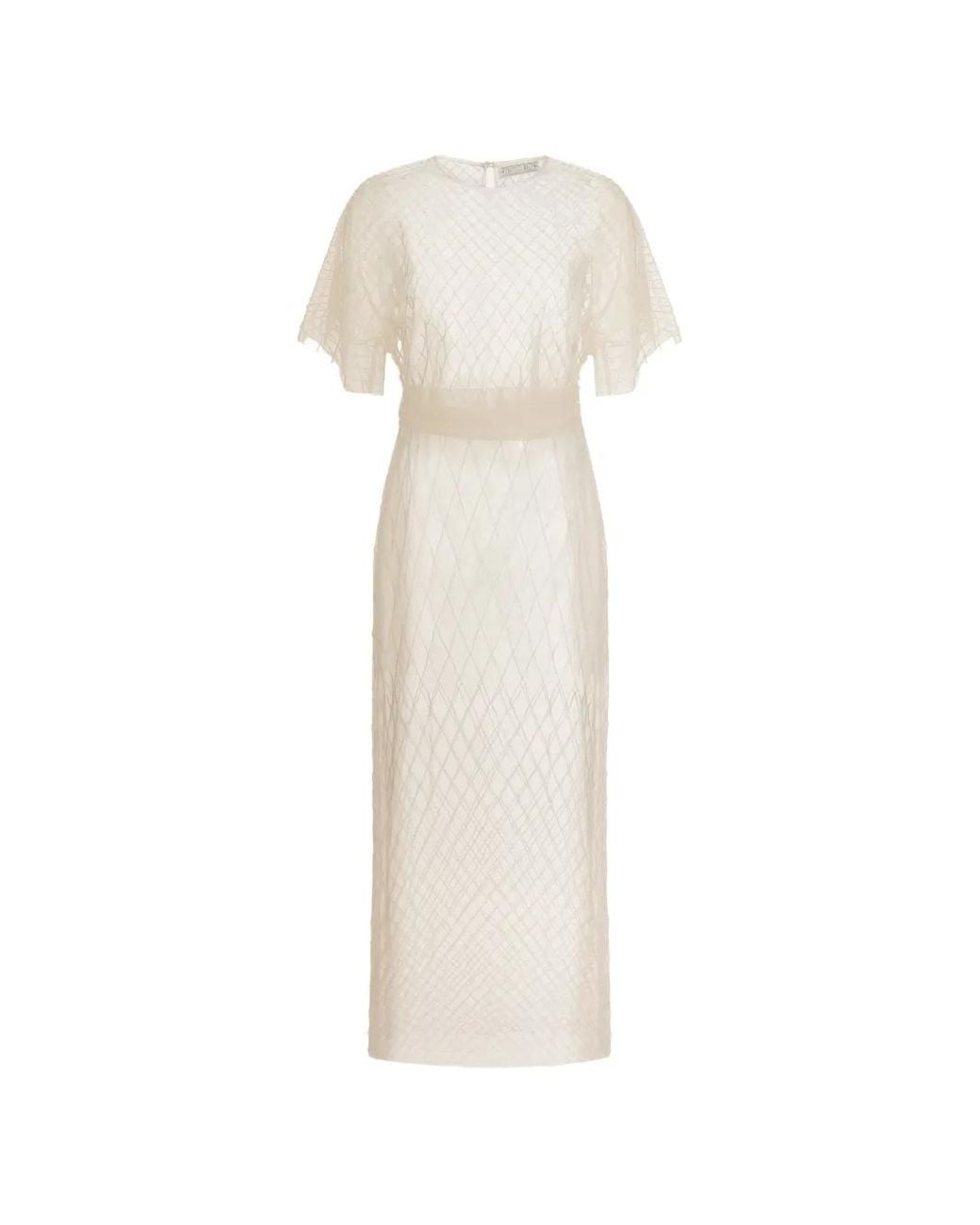 Contessa Mills White Wraith Midi Dress