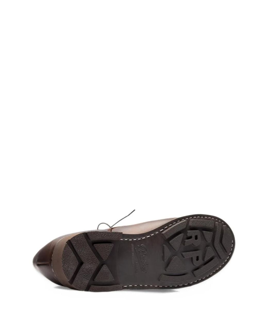 Paraboot Brown Chambord Lace-Up Leather Derby Shoes for men