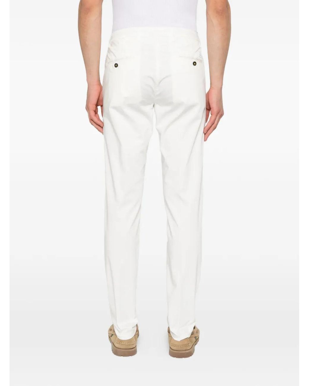 Manuel Ritz Hose Mit Logo-Patch in White für Herren