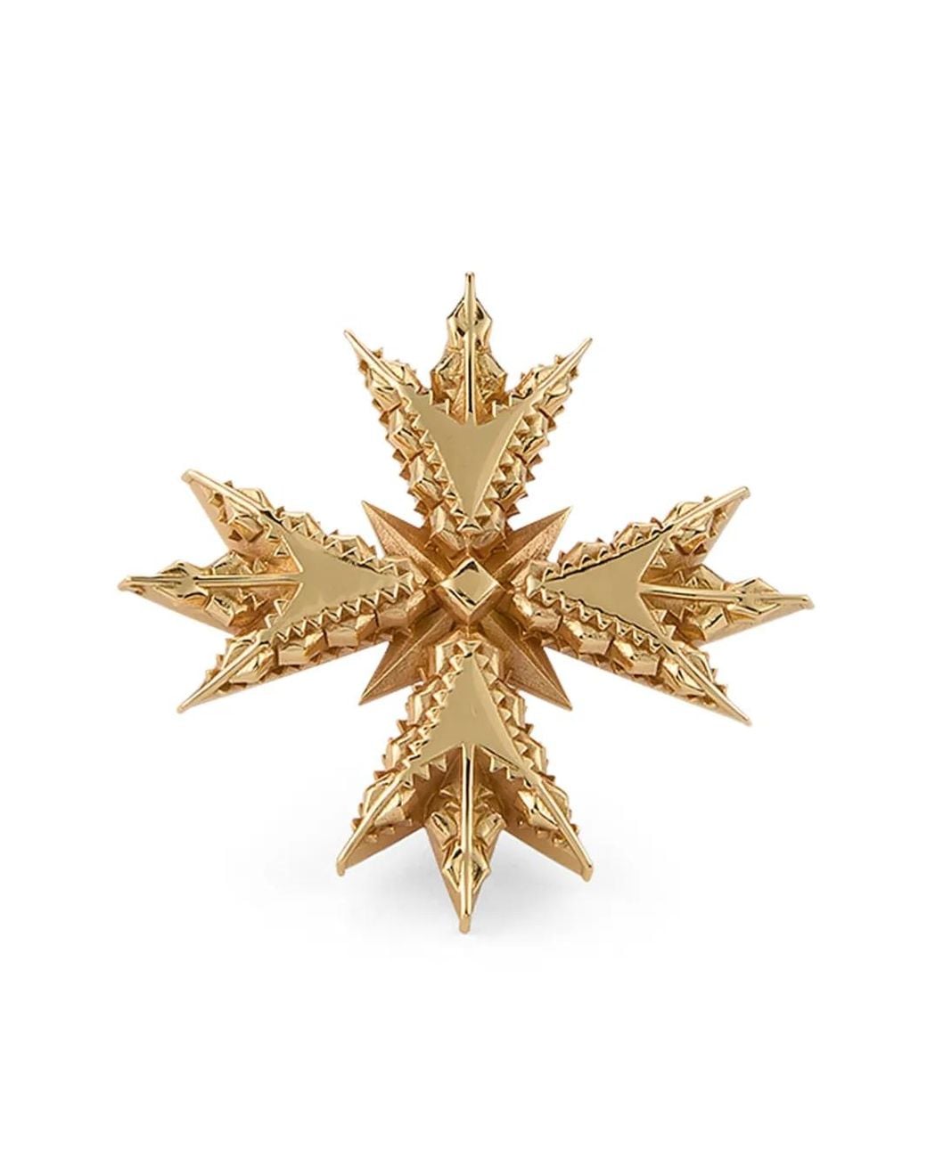 Emanuele Bicocchi Metallic Crest-Plated Brooch