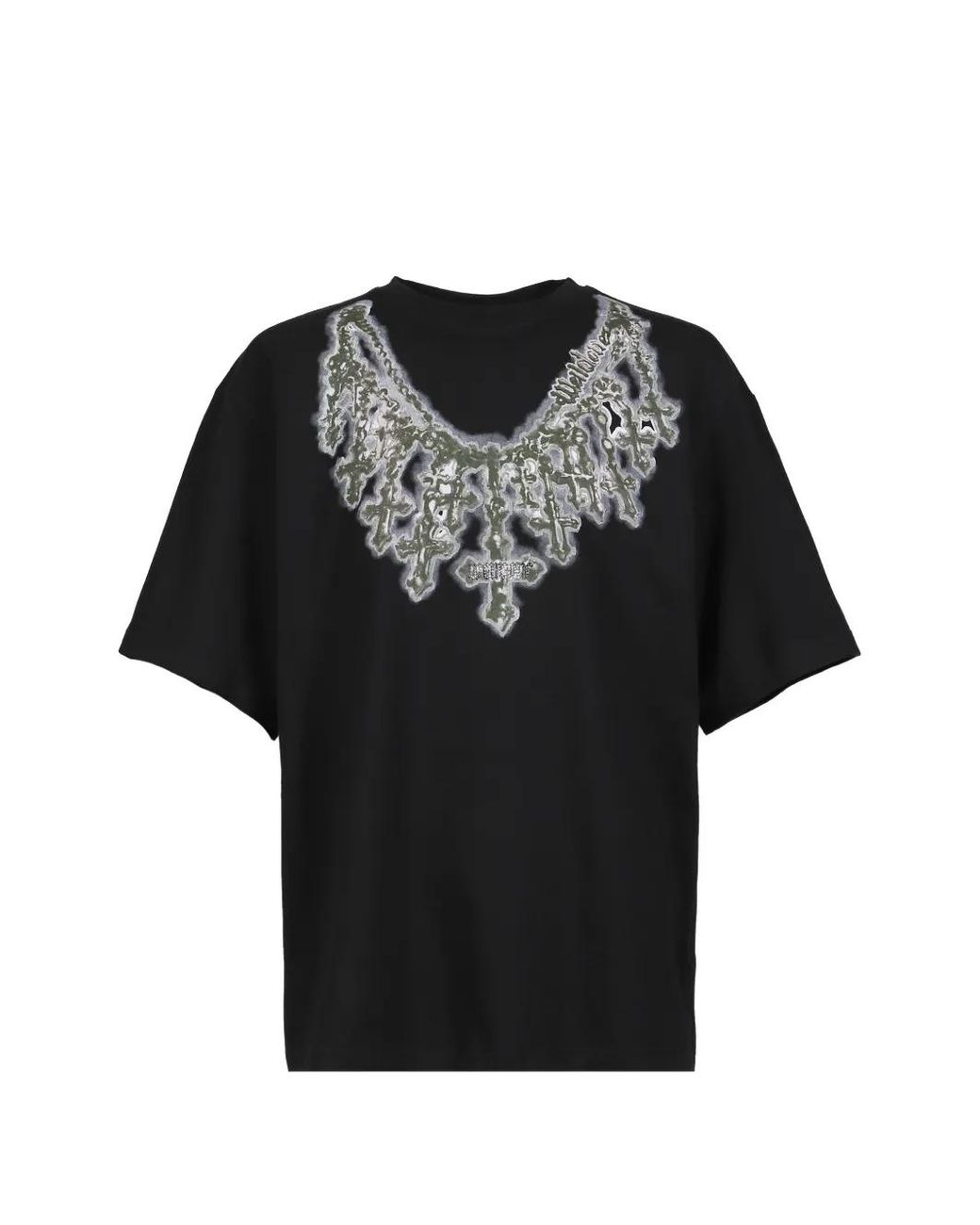 we11done Black Necklace-Graphic T-Shirt